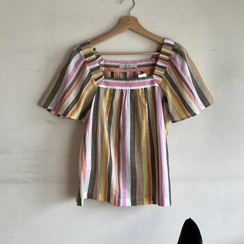 Striped Loft top XS
